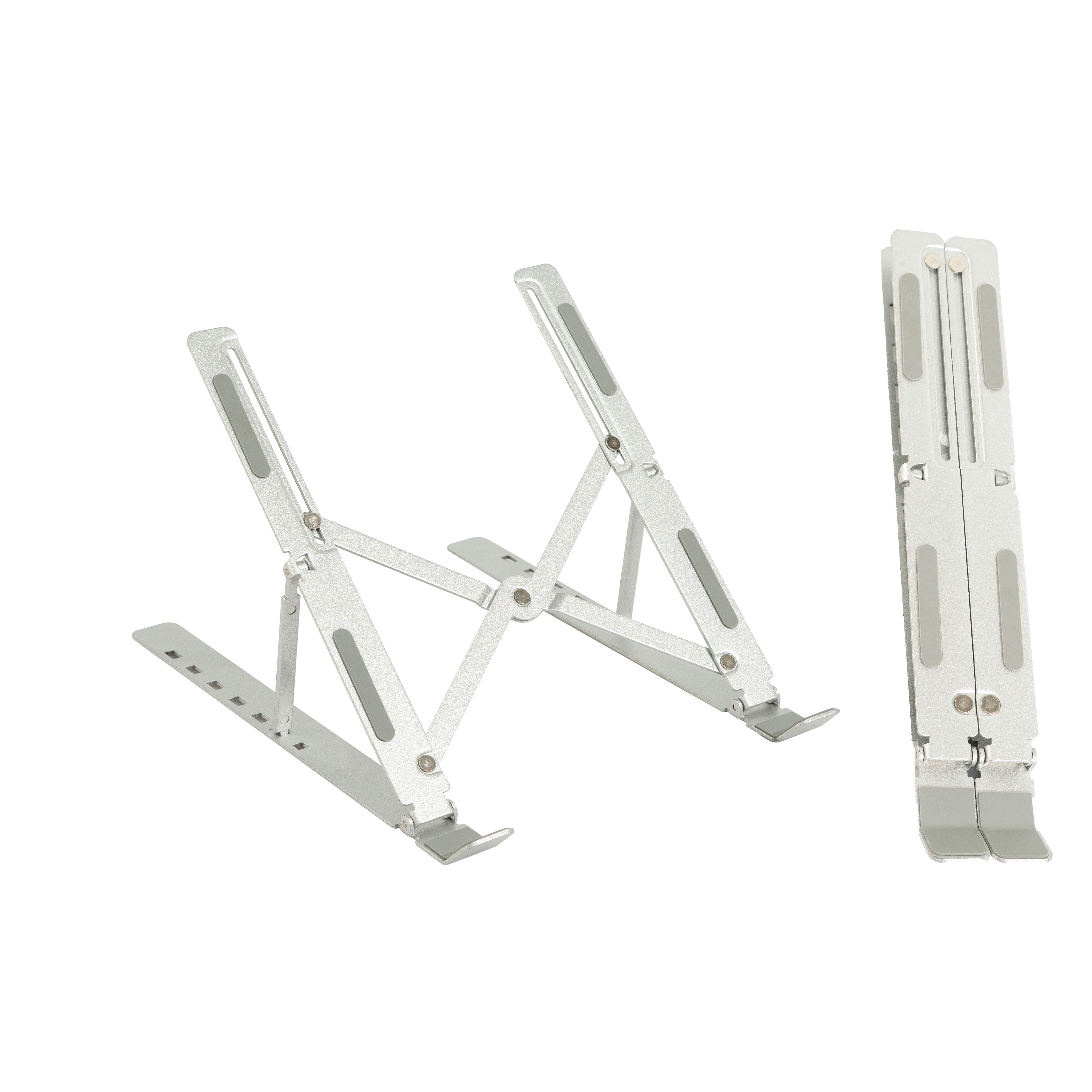Premium Foldable Adjustable Aluminium Laptop & Tablet Stand with 360° Rotation | Ergonomic Metal Desk Stand | Compatible with 10"–15.6" Laptops