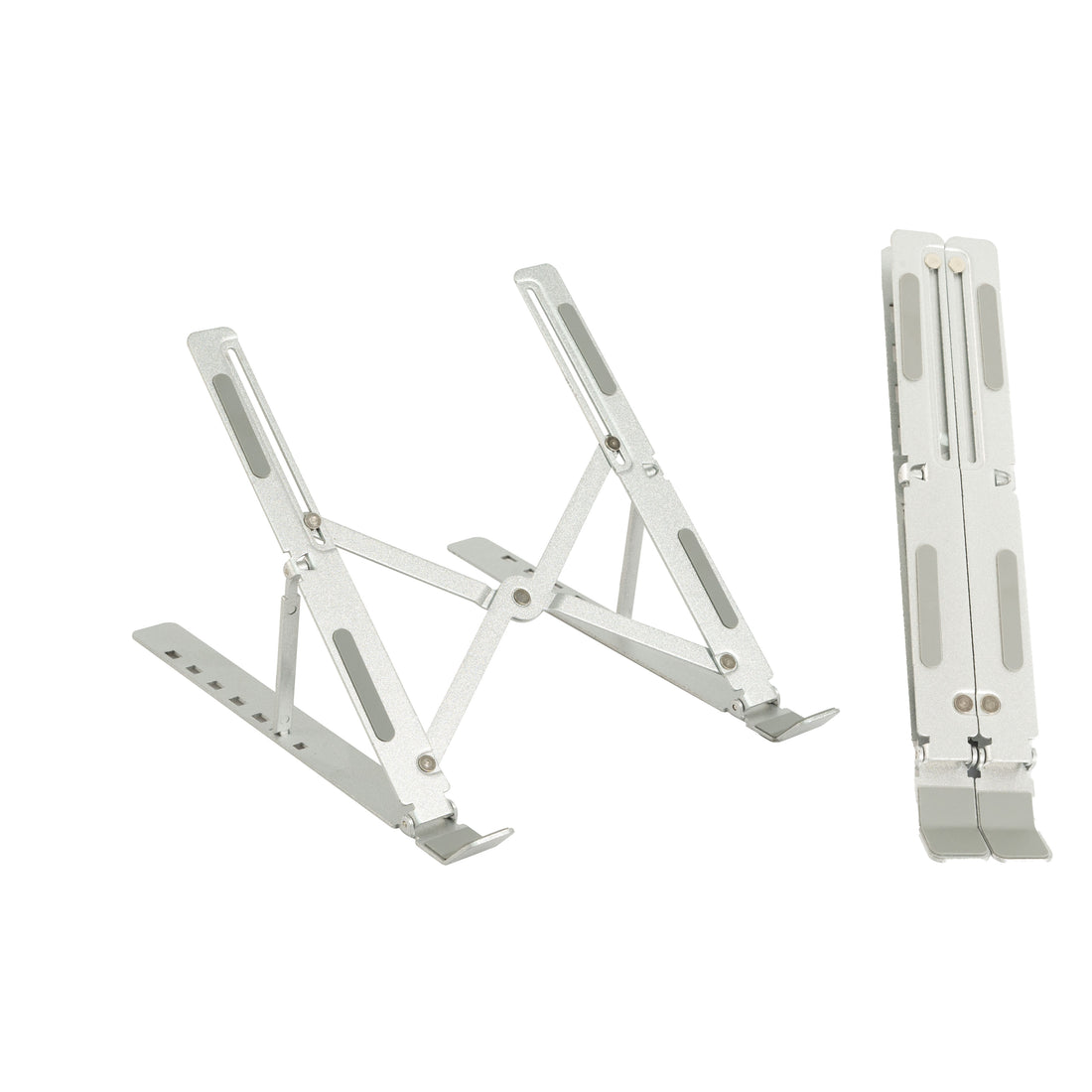 Premium Foldable Adjustable Aluminium Laptop & Tablet Stand with 360° Rotation | Ergonomic Metal Desk Stand | Compatible with 10"–15.6" Laptops